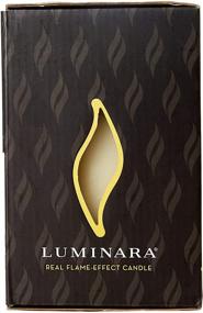 img 1 attached to 🕯️ Vanilla Honey Scented Ivory Luminara Flameless Pillar LED Candle - 5 Inch