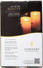 img 2 attached to 🕯️ Vanilla Honey Scented Ivory Luminara Flameless Pillar LED Candle - 5 Inch