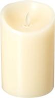 🕯️ vanilla honey scented ivory luminara flameless pillar led candle - 5 inch логотип