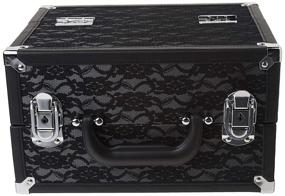 img 3 attached to 🎒 Caboodles Make Me Over Train Case, Black Lace, Cosmetic Storage & Organizer, 3.5 Lb