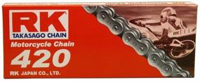img 2 attached to 🔗 420 Series Non O-Ring Chain by RK Racing Chain - 110-Link Standard Chain with Connecting Link