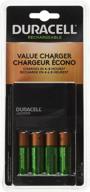 ⚡ duracell fastest value charger kit with 4 aa batteries (cef14dx) - optimal for quick charging logo