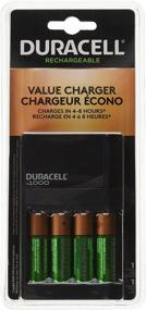 img 2 attached to ⚡ Duracell Fastest Value Charger Kit with 4 AA Batteries (CEF14DX) - Optimal for Quick Charging