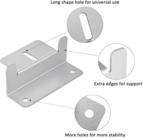 img 4 attached to 🌞 AOOHOOA Solar Panel Mounting Z Brackets Kit - Ideal for RV Camper, Boat, Wall & Off Gird Roof Installation (4 Sets)