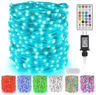 brizlabs 66ft 200 led multicolor christmas fairy lights with remote control - color changing christmas lights plugin twinkle tree lights for xmas party room, unique pause/play outdoor christmas light логотип