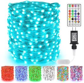 img 4 attached to BrizLabs 66ft 200 LED Multicolor Christmas Fairy Lights with Remote Control - Color Changing Christmas Lights Plugin Twinkle Tree Lights for Xmas Party Room, Unique Pause/Play Outdoor Christmas Light