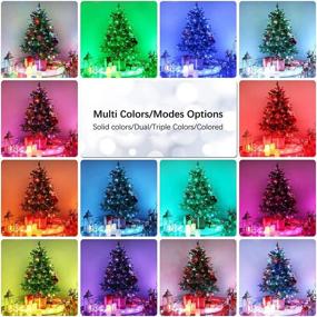 img 2 attached to BrizLabs 66ft 200 LED Multicolor Christmas Fairy Lights with Remote Control - Color Changing Christmas Lights Plugin Twinkle Tree Lights for Xmas Party Room, Unique Pause/Play Outdoor Christmas Light