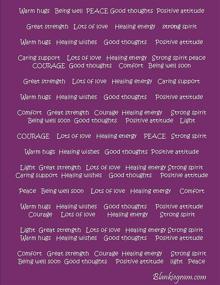 img 2 attached to 🎁 Healing Thoughts Throw Blanket: The Ultimate Recovery Gift for Friends and Loved Ones - BlankieGram Inspirational Messages in Beautiful Purple