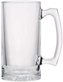 img 1 attached to 🍺 Jumbo Thick Glass Sports Beer Mugs - 26 oz Capacity