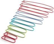 🧶 12 шт. держатель для вязки tegg: алюминиевые крючки 6 размеров разноцветные | держатели для петель вязки логотип