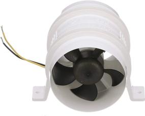 img 2 attached to 💨 Attwood 1749-4 Turbo 4000 Series II In-Line Blower: Powerful 12-Volt Water Resistant Vent Hose Solution!
