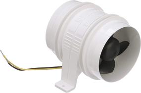 img 3 attached to 💨 Attwood 1749-4 Turbo 4000 Series II In-Line Blower: Powerful 12-Volt Water Resistant Vent Hose Solution!