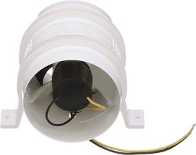 img 1 attached to 💨 Attwood 1749-4 Turbo 4000 Series II In-Line Blower: Powerful 12-Volt Water Resistant Vent Hose Solution!