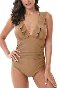 img 4 attached to Soyml Swimsuit Monokini Control Swimwear Women's Clothing