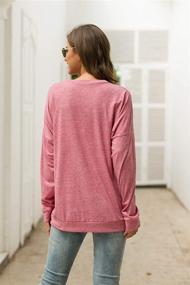 img 1 attached to Vaise Women's Mama Bear Shirt: Comfy Long Sleeve Tunics with Pockets