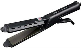img 4 attached to Fast Heating Hair Flat Iron: 60W Hair Straightener with Adjustable Temperature -Nano PTC Technology - 1.77 Inch Wide Plate - Ideal for Dry/Wet Hair at Home Salon - Black
