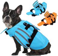 🐶 sunfura dog life jacket with wings: adjustable reflective pet life vests for swimming with high buoyancy & rescue handle – safety pet lifesaver flotation suit for small medium large dogs (blue, s) - buy now! логотип