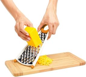 img 2 attached to 🧀 Chef'n Dual Grater: 2-in-1 Stainless Steel Cheese Grater (Apricot) - Optimize Your Search