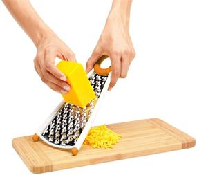 img 1 attached to 🧀 Chef'n Dual Grater: 2-in-1 Stainless Steel Cheese Grater (Apricot) - Optimize Your Search