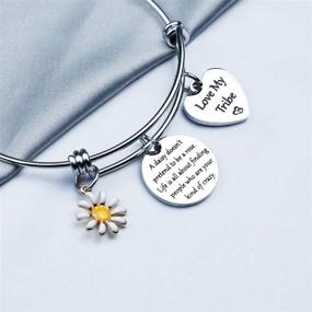 img 2 attached to 🌼 Tribe Gift Daisy Jewelry: Perfect Symbol of Friendship and Love Celebrate Bride Tribe's Bond (Love My Tribe BR)