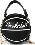 qiming basketball handbags: stylish spherical shoulder women's handbags & wallets logo