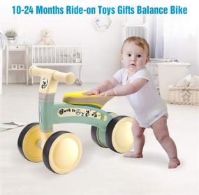 img 2 attached to Powerextra Baby Balance Bike: A Perfect Toddler Sport Bike for 1-2 Years Old - Ideal Baby Walker Toy for 9-24 Months Boys and Girls - Exceptional 4-Wheel Baby Walker - First Birthday Gift Option