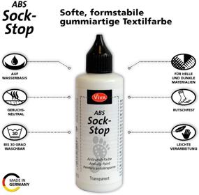 img 1 attached to Viva Decor®️ ABS Sock Stop (82 ml, Kiwi) - Sock Stoppers with Anti-Slip Nubs - Sock Stop - Anti-Slip Solution for Socks - ABS Color - Made in Germany