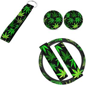img 4 attached to FKELYI Marijuana Steering Shoulder Wristlet