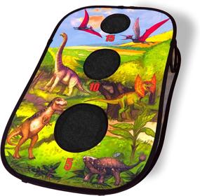 img 1 attached to ImpiriLux Dinosaur Foldable Outdoor Cornhole: A Fun and Portable Game for All Ages!