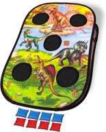 impirilux dinosaur foldable outdoor cornhole: a fun and portable game for all ages! logo