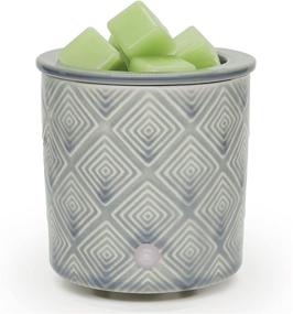 img 4 attached to 🕯️ Bobolyn Geometry-Cyan-Blue Electric Wax Melt Warmer: 3-in-1 Fragrance Melter for Home, Office, Bedroom, Living Room Decor