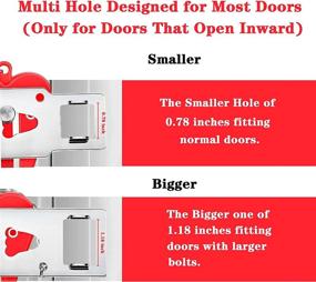 img 3 attached to Latrent Portable Door Lock - Heavy Duty 2 Pack for Hotel, Apartment, Home, Bedroom, School - Extra Safety, Privacy, and Protection Against Unauthorized Entry