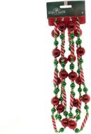 🍬 8-foot kurt adler red, white, and green candy bead garland (model h2043) логотип