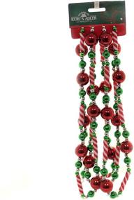 img 3 attached to 🍬 8-Foot Kurt Adler Red, White, and Green Candy Bead Garland (Model H2043)