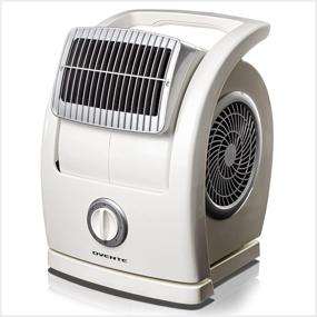 img 4 attached to 🔌 Ovente Portable Electric 15.4 Inches 90° Oscillating 45° Pivoting Head 3 Speeds Floor Fan with Manual Knob, Low-Noise Technology, Easy Clean Filter, Cool Air Breeze for Indoor, Bedroom, Home, Office - White (BF74W)