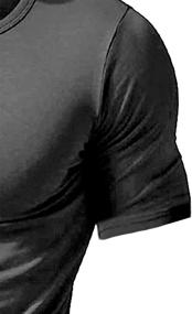 img 1 attached to Romwe Henley Shirt Sleeve Lightweight Men's Clothing and Shirts