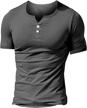 romwe henley shirt sleeve lightweight men's clothing and shirts logo