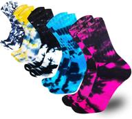 🧦 women's 5-pair hiking walking winter socks - thermal crew outdoor recreation wicking cushion for extra warmth logo