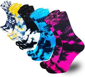 img 4 attached to 🧦 Women's 5-Pair Hiking Walking Winter Socks - Thermal Crew Outdoor Recreation Wicking Cushion for Extra Warmth