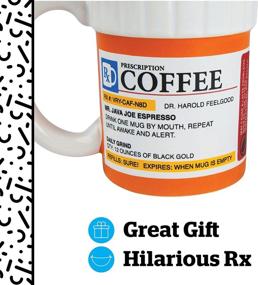 img 3 attached to BigMouth Inc. Prescription Coffee Mug: Hilarious Pill Bottle Shape, 12 oz Ceramic Cup for Home or Office; Perfect Gift!