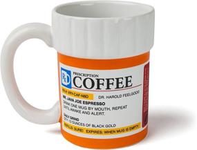 img 4 attached to BigMouth Inc. Prescription Coffee Mug: Hilarious Pill Bottle Shape, 12 oz Ceramic Cup for Home or Office; Perfect Gift!