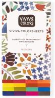 набор красок viviva color sheets - один набор с 16 яркими цветами. логотип