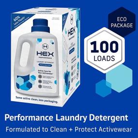 img 3 attached to 🌿 HEX Performance Eco Package Liquid Laundry Detergent: Fresh & Clean, 100 Loads for Activewear – Eco-Friendly and Concentrated Formula