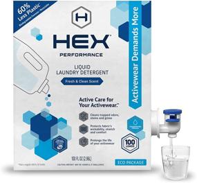 img 4 attached to 🌿 HEX Performance Eco Package Liquid Laundry Detergent: Fresh & Clean, 100 Loads for Activewear – Eco-Friendly and Concentrated Formula