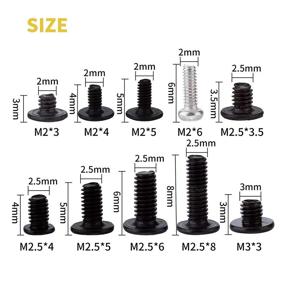 img 2 attached to 🔩 Maexxna 500pcs Laptop Screws Kit: M2 M2.5 M3 Screw Assortment for Samsung HP Lenovo Toshiba Gateway IBM Dell Sony Acer Asus SSD Hard Disk SATA