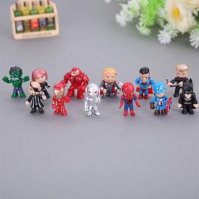 img 3 attached to 🎉 Supercharge Your Party with 12PCS The Avengers Cake Topper - Perfect Superhero Decor for Children's Birthday Parties and Showers!