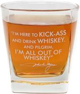 🥃 10 oz whiskey cocktail glass with classic john wayne quote logo