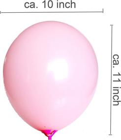 img 2 attached to 🎈 Party Balloon: 10 Inch Baby Pink Latex Balloon Decoration Pack - 100 Pieces (Baby Pink)