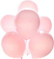 🎈 party balloon: 10 inch baby pink latex balloon decoration pack - 100 pieces (baby pink) логотип