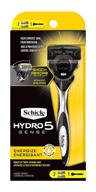 💪 optimized for seo: schick hydro 5 sense energize razor - shock absorb technology for men, 1 handle + 2 refills logo